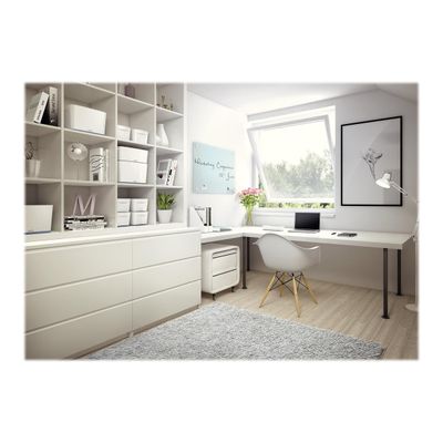 4002432116461-Leitz MyBox - Boîte de rangement format moyen - blanc/gris-Angle gauche-5