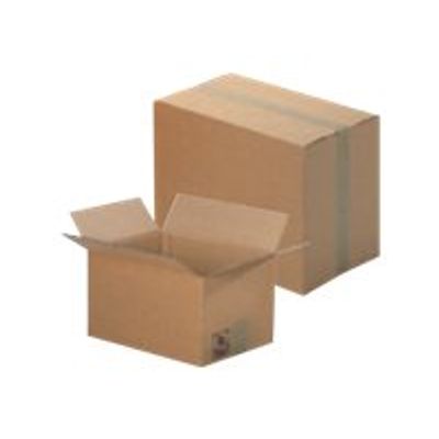 3664233006405-Carton caisse américaine - 20 cm x 14 cm x 14 cm - Double cannelure - Logistipack-Angle gauche-0