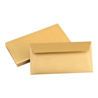 3329680500851-Pollen - 20 Enveloppes - 110 x 220 mm - 120 g/m² - or-Multi-angle-1