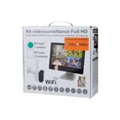 3700224763480-MCL  Kit de vidéosurveillance Wifi -  écran tactile, NVR intégré, 2 caméras + carte Mic-Angle droit-4