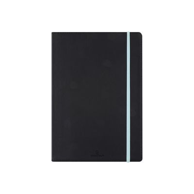 3664447130965-Oberthur Carmen - Carnet de notes rigide - A5 - ligné - 200 pages - noir-Avant-0