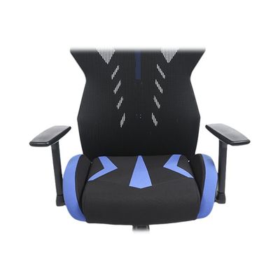 3701338800719-Fauteuil gamer POPER-M - accoudoirs réglables - noir et bleu-Gros plan-13
