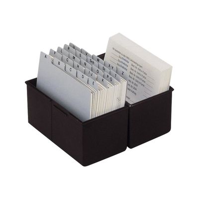 4012473975132-HAN - Boîte à fiches - A5 - pour 300 cartes - noir-Angle droit-0