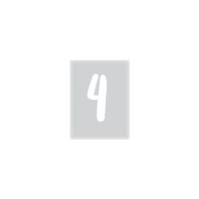 8711234003843-Pickup Déco Zoé - Étiquette autocollante 110 mm - Chiffre 4 - blanc-Avant-0