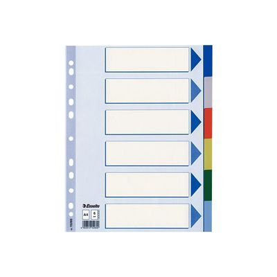 5902812152609-Esselte - Intercalaire 6 positions - A4 - polypropylène-Avant-0