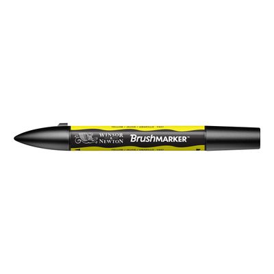 884955043103-BrushMarker - Stylo pinceau et marqueur - jaune-Angle gauche-2