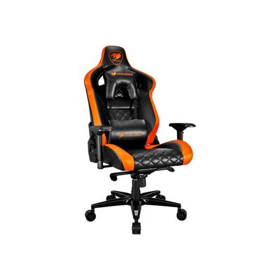 4715302441692-Fauteuil gamer Armor Titan - accoudoirs réglables - Noir et orange-Angle gauche-2
