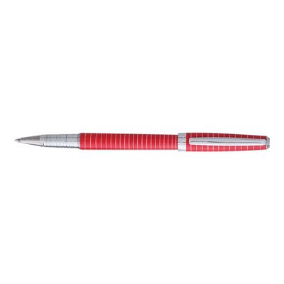3219918251894-Enzo Varini Faggio Lignes - stylo à bille - rouge-Angle droit-0