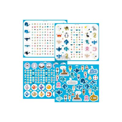 3609510911737-Maildor Maxi Book Stick' - adhésif décoratif - mer - 8 feuilles (pack de 776)-Multi-angle-1