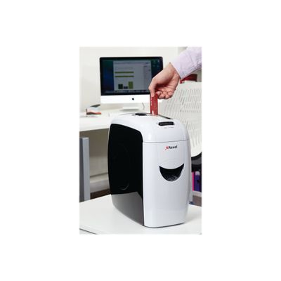 5028252247313-Rexel Style+ - destructeur de documents coupe croisée - 7 feuilles - Corbeille 12 litres-Gauche-6