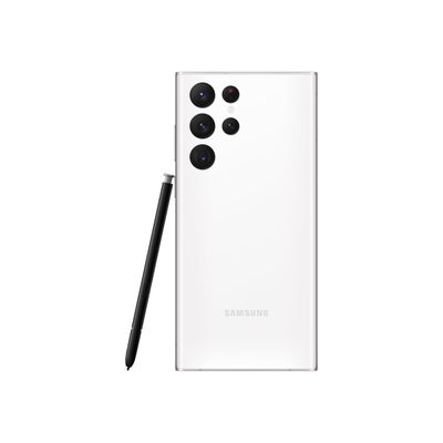 8806092878938-Samsung Galaxy S22 Ultra - Smartphone - 5G - 128 Go - blanc-Arrière-4