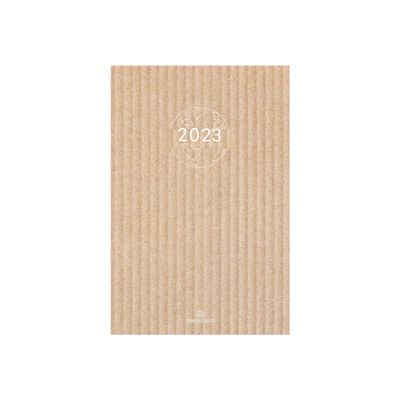 3664447132570-Oberthur - agenda semainier recyclé - 170 x 245 mm-Avant-0