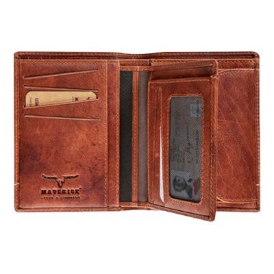 5413082192351-Maverick Montana - Portefeuille RFID - cognac - pour 6 cartes de crédit-Avant-0