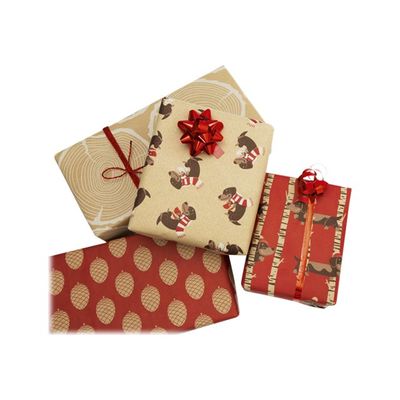 3329682238318-Clairefontaine Kraft Generosity - emballage cadeau - 35 cm x 5 m - papier kraft - 20 rouleau(x)-Avant-5