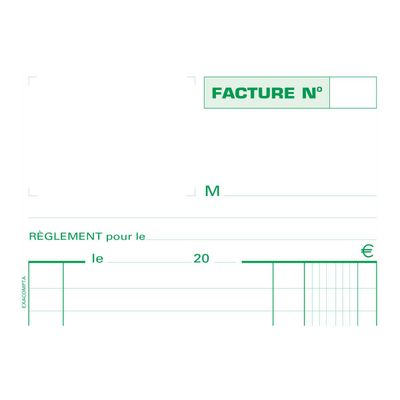 3130632132811-Exacompta - 10 Manifolds Carnets de factures - 50 tripli - 21 x 13,5 cm-Avant-1