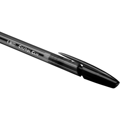 0070330171572-BIC Cristal Clic - Stylo à bille - noir - 1 mm - rétractable-P_79145702_4-3