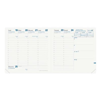 3371010386444-Agenda Equology - 1 semaine sur 2 pages - 16 x 16 cm - bleu lagon - Quo Vadis-P_79421273_1-1