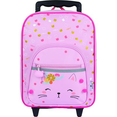 3108720694510-Petit sac à roulettes Chaton 46 cm - 1 compartiment - Oberthur--4