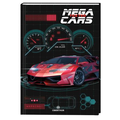 3108720514733-Megacars - Cahier de textes - 15,5 x 22 cm - 2 décors au choix - Oberthur--1