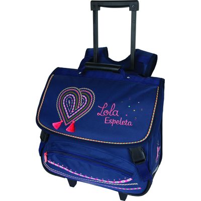 3108720691441-Lola Espeleta - Cartable à roulettes 38 cm - 2 compartiments - Oberthur--0