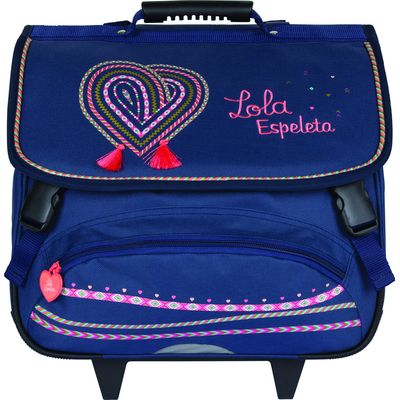 3108720691441-Lola Espeleta - Cartable à roulettes 38 cm - 2 compartiments - Oberthur--3
