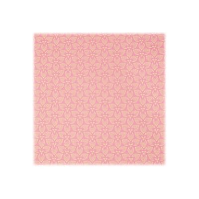 3329682238288-Clairefontaine Knalt - emballage cadeau - 35 cm x 5 m - Rose floral - papier kraft - 1 rouleau-Gros plan-1