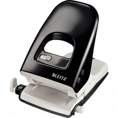 4002432330362-LEITZ - Perforateur NEXXT métal 40 feuilles - noir--0