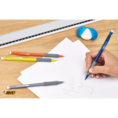 3086126604619-BIC Matic Grip - Porte mines - 0,7 mm - avec gomme--5