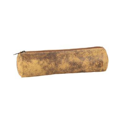 3045050144929-Trousse ronde Oxford - 1 compartiment - cuir vintage beige--0