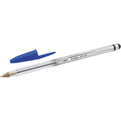 3086123372351-BIC Cristal Stylus - Stylo à bille - bleu - 1 mm--1