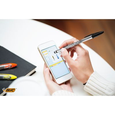 3086123372351-BIC Cristal Stylus - Stylo à bille - bleu - 1 mm--5