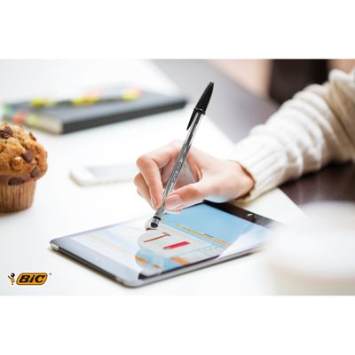 3086123372351-BIC Cristal Stylus - Stylo à bille - bleu - 1 mm--6