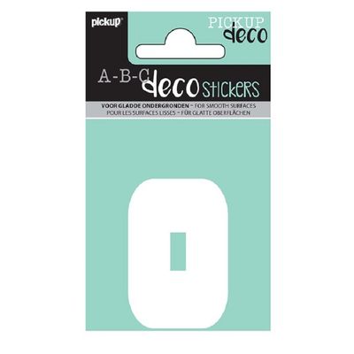 8711234002365-Pickup Déco Anna - Étiquette autocollante 60 mm - Chiffre 0 - blanc--0