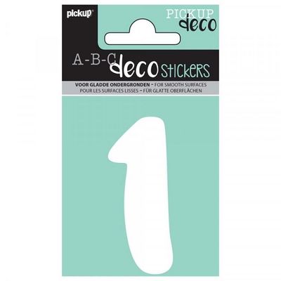 8711234003096-Pickup Déco Emma - Étiquette autocollante 70 mm - Chiffre 1 - blanc--0