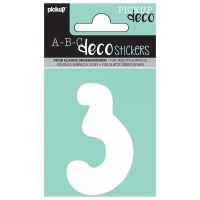 8711234003119-Pickup Déco Emma - Étiquette autocollante 70 mm - Chiffre 3 - blanc--0
