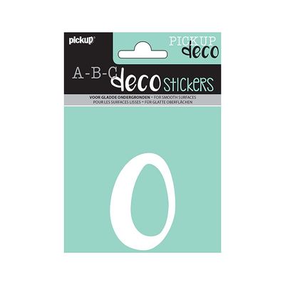 8711234003805-Pickup Déco Zoé - Étiquette autocollante 110 mm - Chiffre 0 - blanc--0
