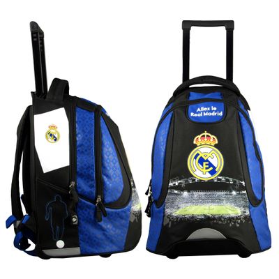 3700516219947-Real Madrid Sac à dos à roulettes 2 compartiments Quo Vadis--0