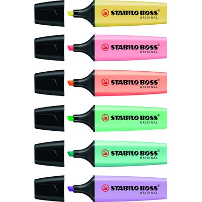 4006381492881-STABILO BOSS ORIGINAL Pastel - Pack de 6 surligneurs - couleurs assorties--1