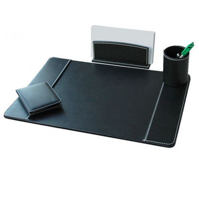 3386177040207-Parure de bureau 4 pièces - noir--0