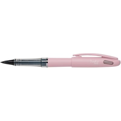 3474371970052-Pentel Tradio Pastel - Feutre plume - corps rose--0