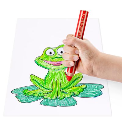 4007817029206-STAEDTLER Buddy - 18 Crayons de couleur - pointe large--8