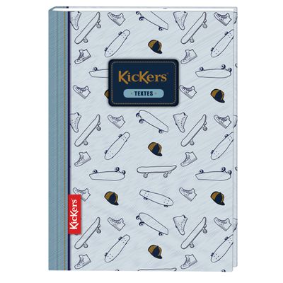 3664447055077-Kickers - Cahier de textes 15,5 x 22 cm - 2 décors au choix - Oberthur--2