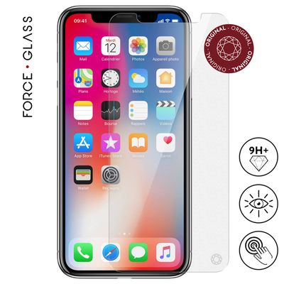 3571211378235-Force Glass - Protection d'écran - verre trempé pour iPhone X/XS--0