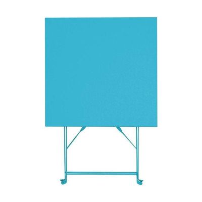 3700339880911-Table pliante de terrasse - L60 x H71 x P60 cm - Turquoise--1