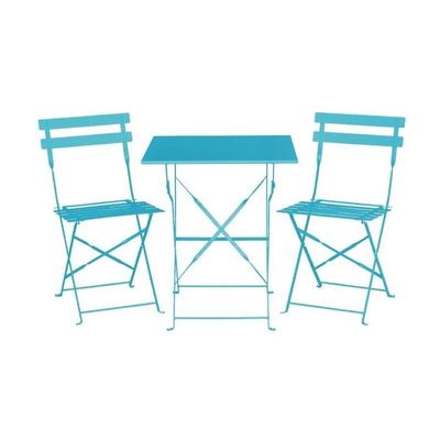 3700339880911-Table pliante de terrasse - L60 x H71 x P60 cm - Turquoise--2
