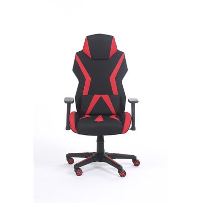 3701338800726-Fauteuil gamer POPER-T - accoudoirs réglables - noir et rouge--2