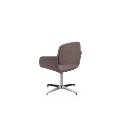 2012349446690-Chaise AITA - dossier bas - siège pivotant - pietement aluminium - tissu gris--2