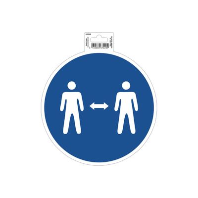 3130630670209-Exacompta - Pictogramme - gardez vos distances - 200 x 200 mm - bleu-Avant-0