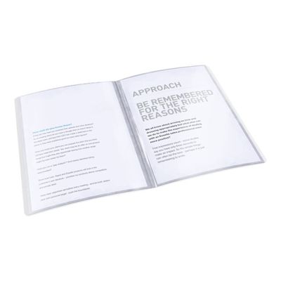 4049793028156-Esselte Vivida - porte vues - A4 - pour 40 feuilles - Blanc vif-Angle droit-1
