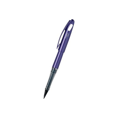 3474371960053-Pentel Tradio Brillant - Feutre plume - corps violet-Angle gauche-0
